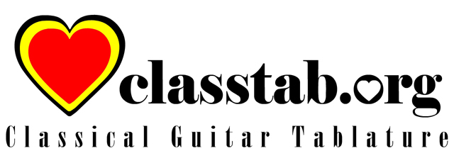 classical guitar tablature icon